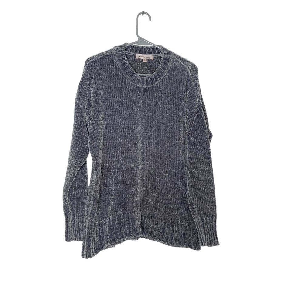 PHILOSOPHY grey high neck sweater. Size M